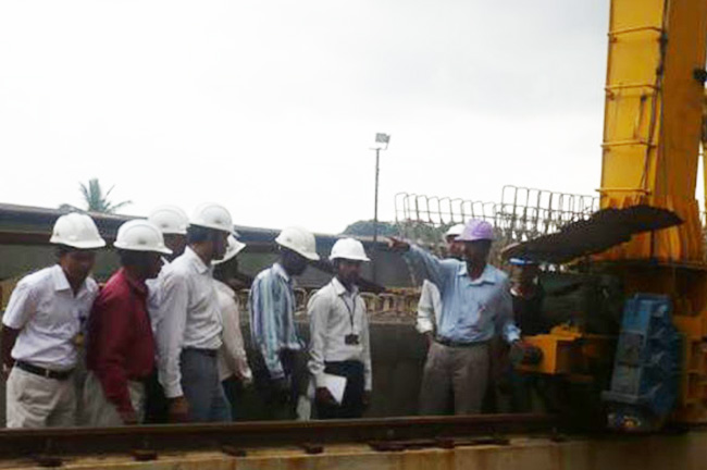 Group Of IIISM Students Under Practical Training At L & T Project