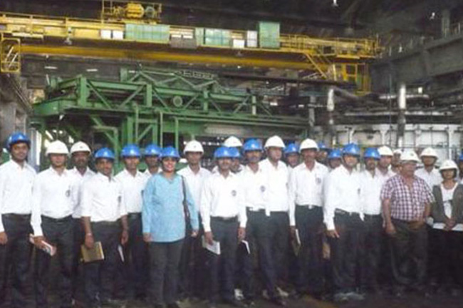 Industrial Visit to Rail Wheel Factory 2014-15